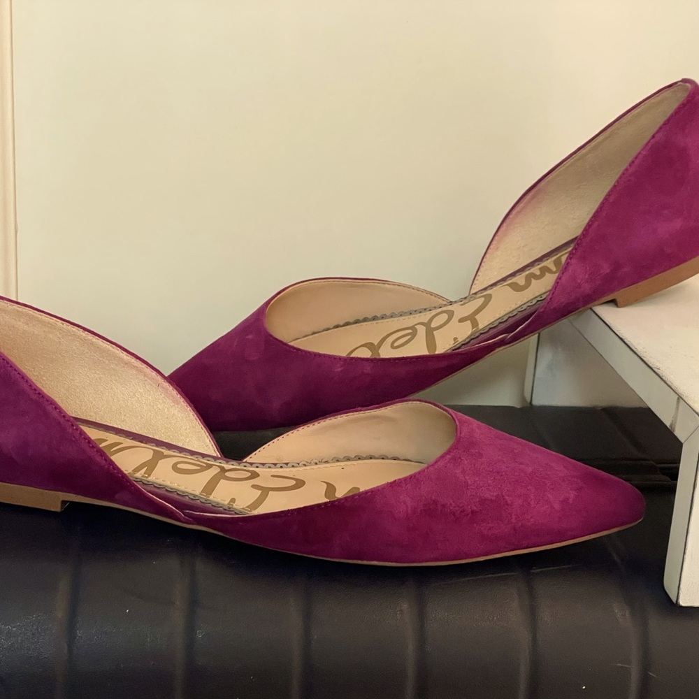 Sam Edelman pointed toe suede flats